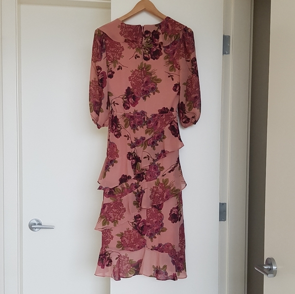 Betsey Johnson size 0 floral dress - Picture 2 of 4